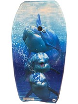 Body Board BL size 37 in Pro Shape With wrist Basic Leash Bodyboard 3 dolphins - £19.18 GBP