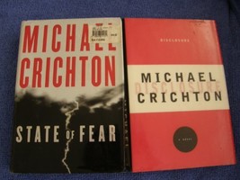 2 book HC set by Michael Crichton (Disclosure, State of Fear) [Hardcover] Michae - £25.75 GBP