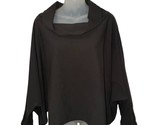 Bryn Walker Womens Oversized Tunic Top Cowl Neck Boxy Fit Stretch size L - £31.81 GBP