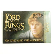 Blockbuster Lord of the Rings Movie Employee Promo Pin Sam 2001 - £11.00 GBP