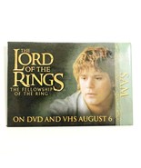 Blockbuster Lord of the Rings Movie Employee Promo Pin Sam 2001 - £11.71 GBP