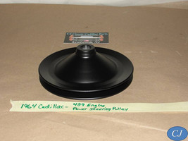 Oem 64 Cadillac 429 Engine Power Steering Pump Pulley Single One Groove - $197.99