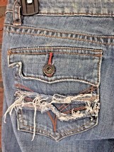 Cropped Jeans 29 x 24 Pharo Buffalo David Bitton Flap Pocket Capri Stret... - $5.70