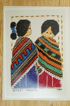 NEW Cross Stitch Pattern One World Greeting Card Desert Maidens Navajo D... - $9.89