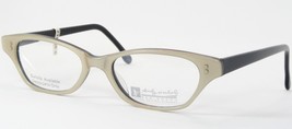 Andy Warhol AW5-Gold-CE Pale Gold /Black Unique Rare Eyeglasses Frame 48-18-140 - £171.47 GBP