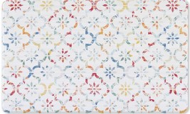 Anti-Fatigue PVC Kitchen Floor Mat (18&quot;x30&quot;) MULTICOLOR OGEE TILE FLOWER... - £19.71 GBP
