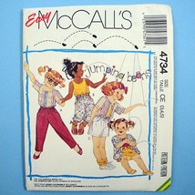 McCall&#39;s Jumping Beans Shirt Top Skirt Pants Shorts 4734 Girls 3,4,5 or 4,5,6 - £3.18 GBP