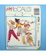 McCall&#39;s Jumping Beans Shirt Top Skirt Pants Shorts 4734 Girls 3,4,5 or ... - £3.13 GBP