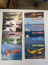 Lot ( 12 ) 1980 Vintage Sport Aviation Airplane Flying Magazine   *Partial Year* - £17.80 GBP