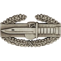 U.S. Army Combat Action Badge Pin Pewter 1 1/4&quot; - $9.32