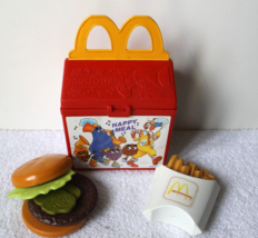 1989 McDonald&#39;s Fisher Price Happy Meal Lunch Plastic Lunch Box Burger &amp;... - $58.00
