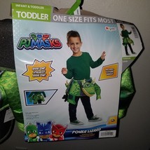 NEW Gekko Power Lizard PJ Masks Green 1-PIECE Halloween Costume Toddler OSFM - £20.15 GBP