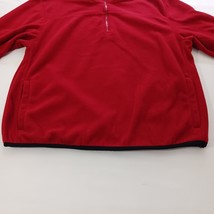 Hanes HN470100 Men's Red 1/4 Zip Pullover Sweater Long Sleeve Size Medium image 7
