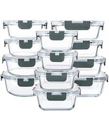 24-Piece Glass Food Storage Containers with Upgraded Snap Locking Lids,G... - $2,924.96 MXN