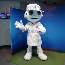 White Doctor mascot costume character dressed with a Baseball Tee and Hats - $1,299.00