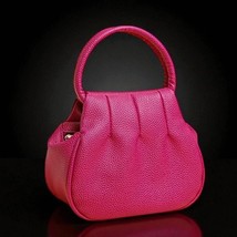 Black PU Leather Mini Top Handle Purse – Gothic Punk Style Handbag - $23.99