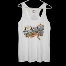 Harley Davidson Tank Top T Shirt - Women&#39;s Large - White - Rapid City , SD - £14.23 GBP