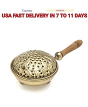 Incense Burner With Handle For Home Office Temple / Worship / Pooja - £18.34 GBP