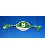 Michigan State University Spartans Plush Football Squeaky Rope Dog Chew Toy - $88.81 MXN