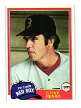 1981 Topps #63 Steve Renko Boston Red Sox - £1.34 GBP