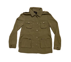 Love Tree Woman’s Utility Jacket Shirt Size Small Green Military Cargo Pockets - £7.80 GBP