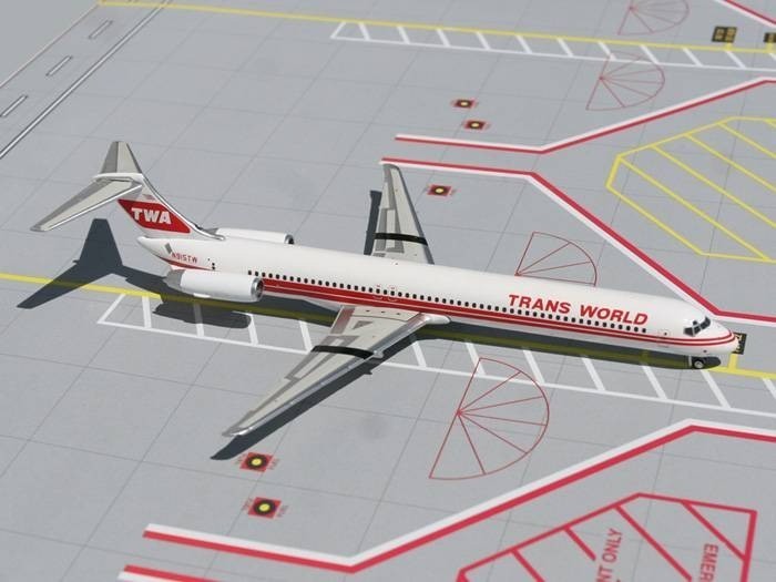 TWA MD-82 N915TW GeminiJets AJTWA027 Scale 1:250 RARE - $99.95