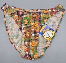 VTG Garfield The Cat Womens Green/Orange Bikini Panties/Underwear Size 6 - New - £13.44 GBP