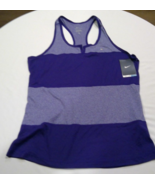 Nike Womens Dri Fit V Neck Athletic Racerback Tank Top 545904 Large Purple - $22.99