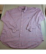 Polo Ralph Lauren 3XLT Plaid Cotton Button Down Shirt Long Sleeve Tall - €47,54 EUR