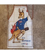 Vintage Kitchen Cooking Apron Full Love From Australia Kangaroo - €9,45 EUR