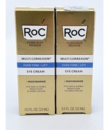 RoC Multi Correxion Even Tone Lift Eye Cream Niacinamide 0.5 oz Lot of 2 - $522.49 MXN