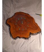 Natural sliced Wood Clock For Repair Not Working - $20.00