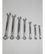Vintage " New Old Stock " Craftsman 12 Point SAE Open End Box 7 Piece Se... - $69.29