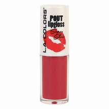 L.A. Colors Pout Super Shine Lip Gloss - Long Wearing - Pink Red Shade *HOT LIPS - £1.59 GBP