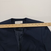 Petite Sophisticate Women's Blue/White Stripes 1-Button Blazer Jacket Size 4 image 4