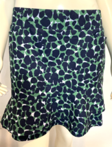 Chico&#39;s Navy Blue, Emerald Green and White Print Pull On Skort Size 10 - €28,40 EUR