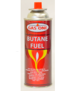 1 CAN Butane Fuel 8 oz Notched Collar CARTRIDGE canister camping stove G... - $29.11