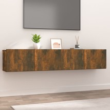 TV Cabinets 2 pcs Smoked Oak 80x30x30 cm Engineered Wood - £48.02 GBP