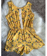 Love Maddie Yellow Floral Mini Shorts Jumpsuit Romper Top Shorts Girl’s ... - £8.17 GBP