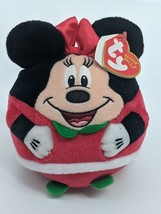 Disney - Minnie Mouse TY Beanie Ballz (Regular Size - 4 in) - Plush Ball Toy - £6.05 GBP