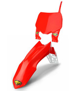 Cycra RED Stadium # Plate &amp; RED Cycralite Front Fender - Honda CRF450R 2... - £62.25 GBP