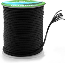 9KM Dwlife 100% Uhmwpe Braided Cord, 1.0Mm Black 100Ft 350Lb Hollow Rope - £15.80 GBP