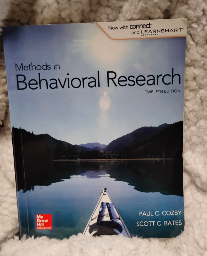 Methods in Behavioral Research (BB Psychology) Standalone Book - $4.46