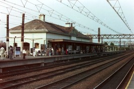 Train Station Connecticut Stamford 1 Color Negative 1970s - £3.50 GBP