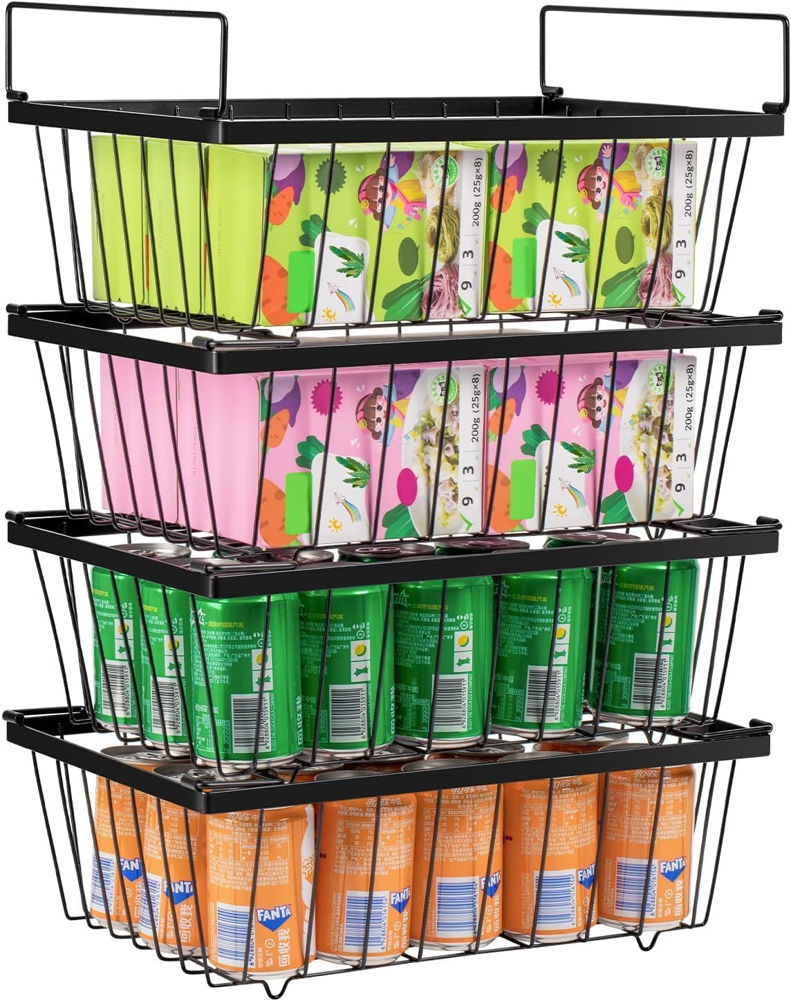 Wetheny Freezer Organizer Bins - 4 Pack Stackable Chest Freezer Organize... - $30.99