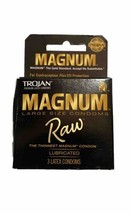 Trojan Magnum Raw Lubricated Condoms  3 count - £3.55 GBP