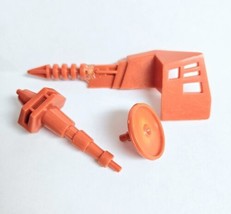 1983 MOTU Monogram Atak Trak Model Replacement Parts 3 Orange Pieces - £10.11 GBP