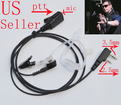 1 WIRE SURVEILLANCE EARPIECE FOR 2 PIN RADIOS KENWOOD POLICE SWAT SAFETY - $13.99