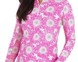NWT Ladies IBKUL RUTHIE HOT PINK Long Sleeve Mock Golf Shirt S M L XL XXL - $64.99