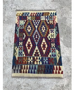 3x5 Multicolor Flatweave Afghan Kilim Rug - Living Room Bedroom Kitchen Rug - $178.00